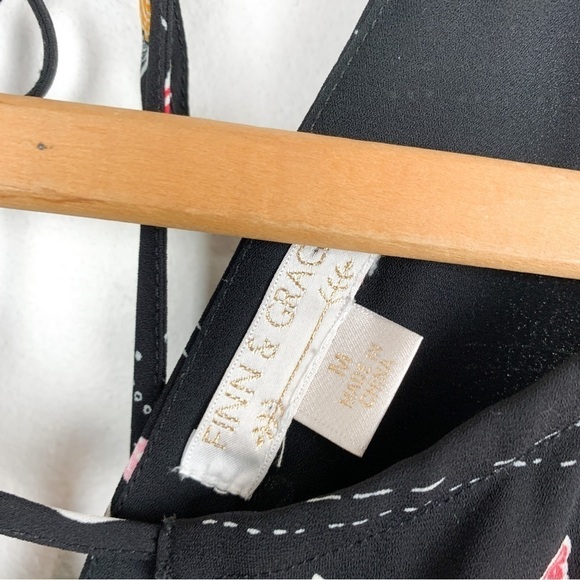 Finn & Grace Tropical Beach Vacation Print Mini Dress Sz M - Picture 6 of 8